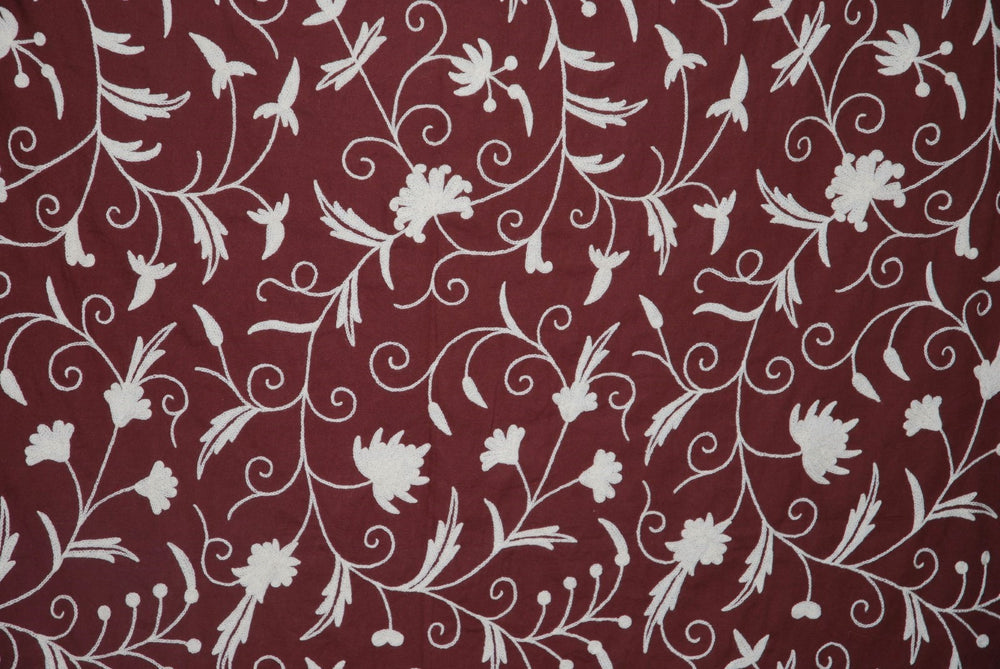 Crewel Fabric, Crewel Embroidered Fabrics, Custom Made Crewel Fabric ...