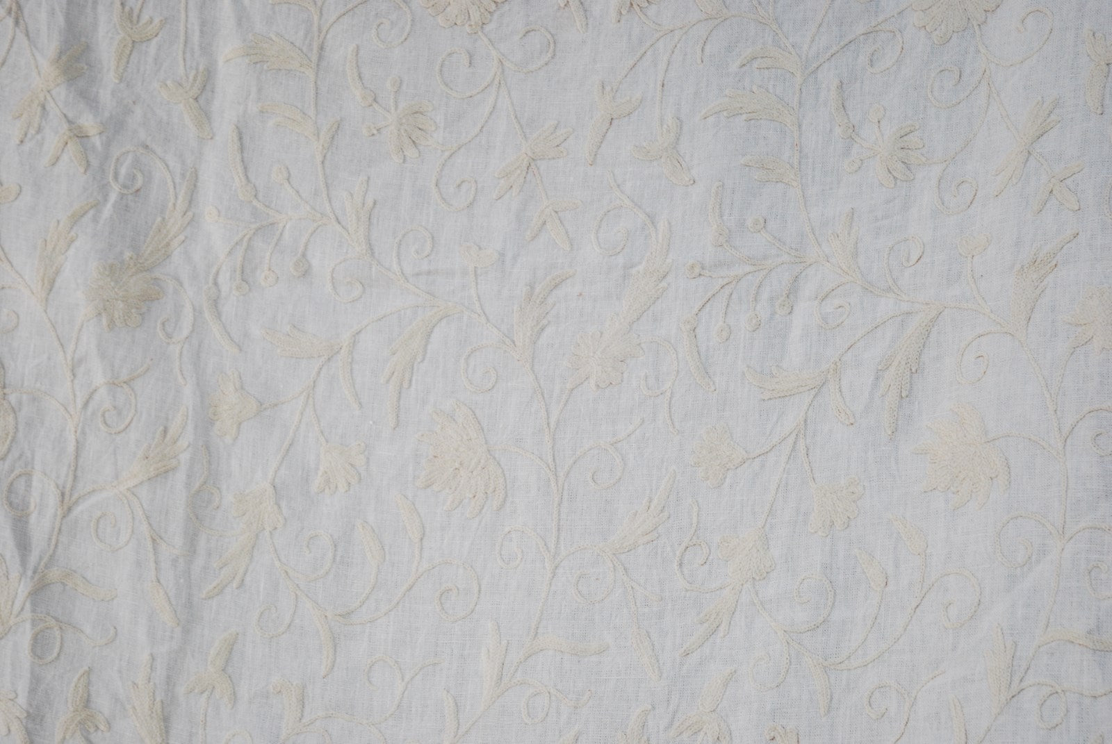 Crewel Fabric, Crewel Embroidered Fabrics, Custom Made Crewel Fabric ...